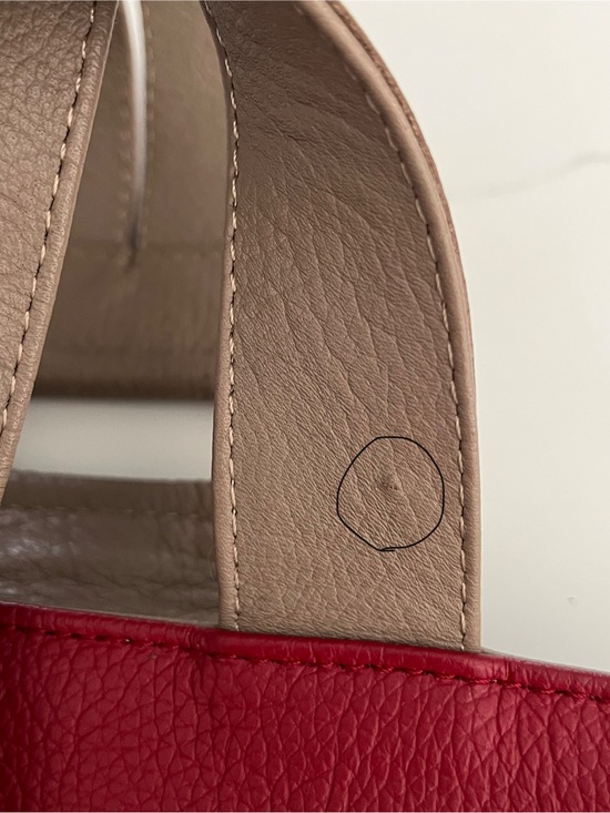 NWT red Cristina orozco backpack.   Gorgeous leather and woven fabric bag. main image 11